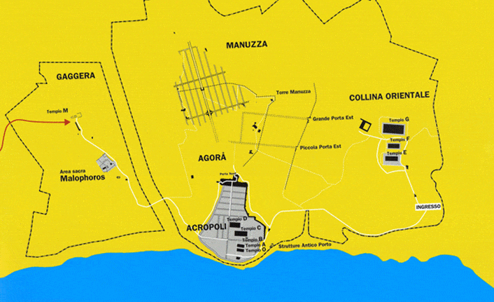 mappa parco archeologico selinunte